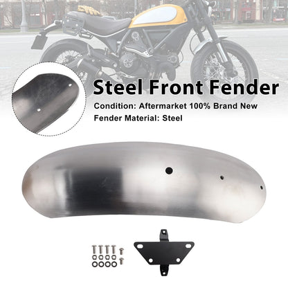 Parafango anteriore in acciaio per Ducati Scrambler 1100 800 2015-2025