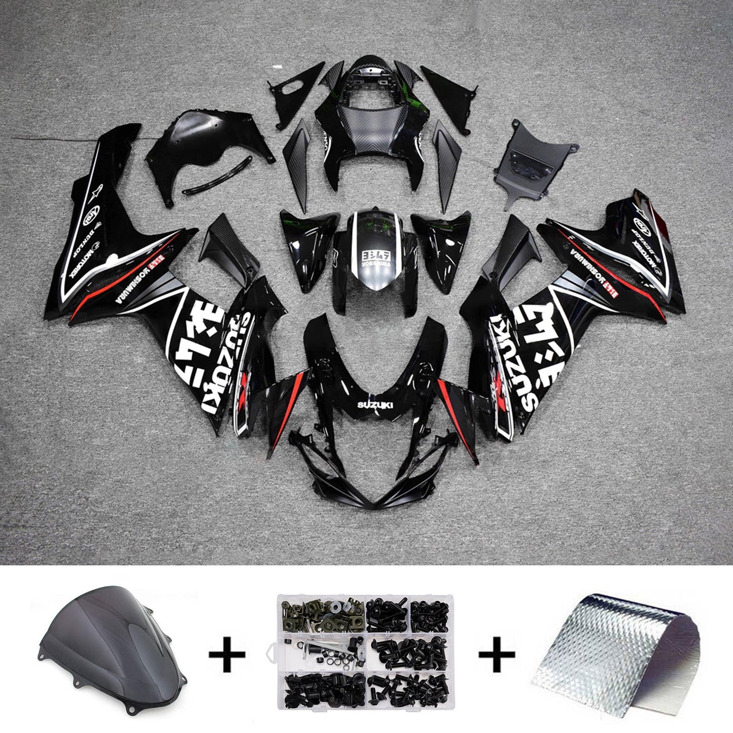 Kit carenatura iniezione plastica ABS per Suzuki GSXR 600/750 2011-2026 K11