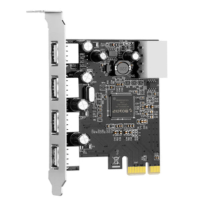 Scheda di espansione HUB 2.0 PCIE a USB 2.0, scheda adattatore Moschip, alimentazione a 4 pin