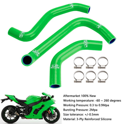 Tubo flessibile del liquido di raffreddamento del radiatore in silicone Kawasaki ZX10R ZX-10RR 2021-2025