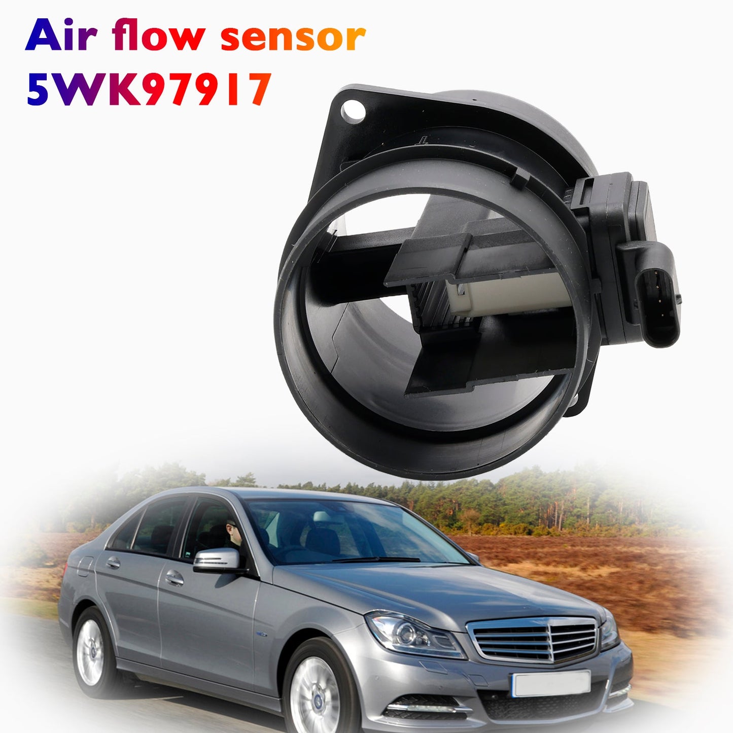 Sensore misuratore di portata aria di massa 5WK97917 per Mercedes W204 W212 X204 Sprinter 2007-2014
