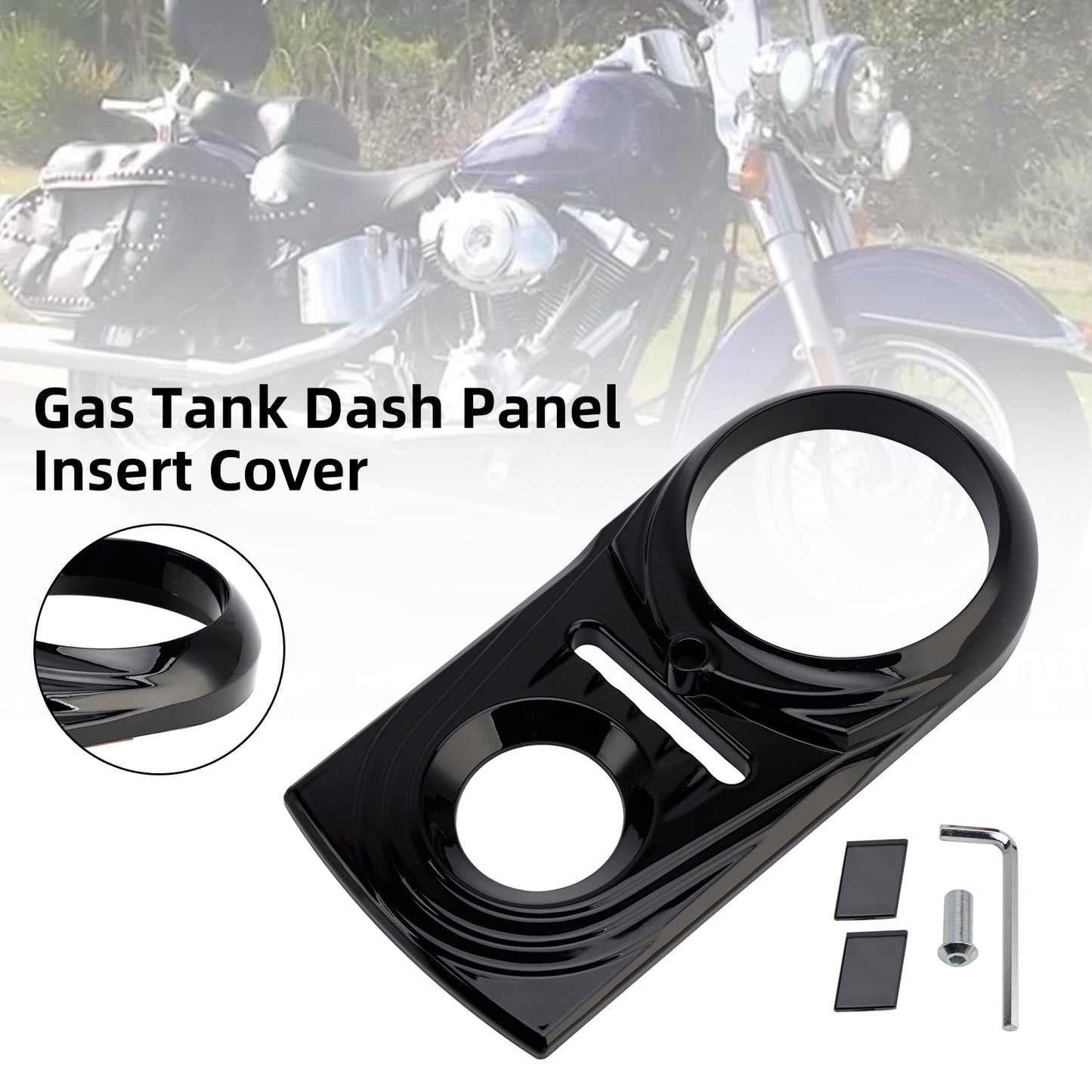 Inserto per pannello cruscotto serbatoio benzina per Softail FLSTC FXST Street Glide