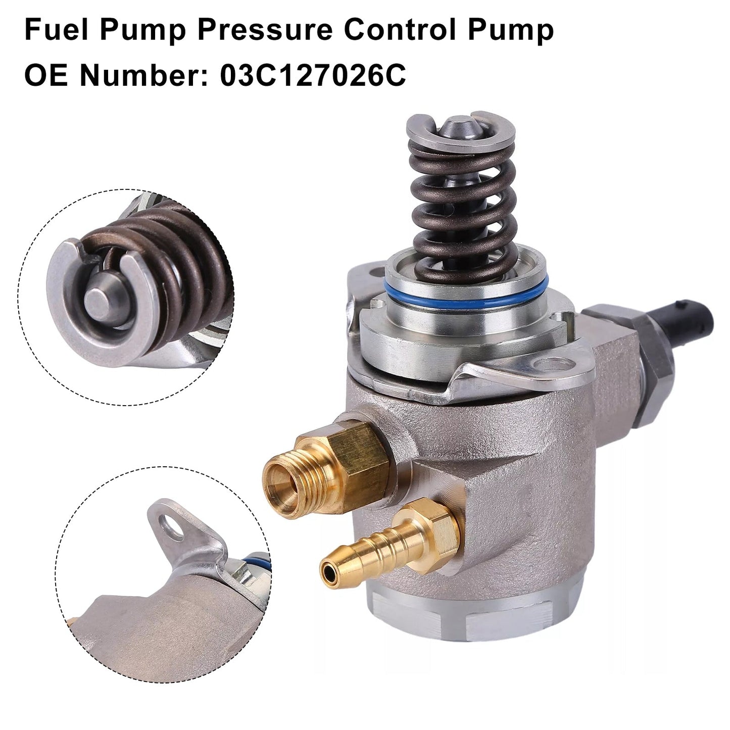 Pompa di controllo della pressione della pompa del carburante 03C127026C per Audi A1 A3 VW Golf 5+6 Polo Passat TSI