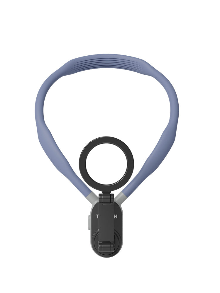 Supporto magnetico per collo con sgancio rapido e assorbimento degli urti per telefono cellulare