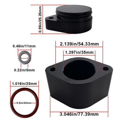 Kit di reindirizzamento CCV + deflettore CCV con contenitore di raccolta interno per Ford 6.7L Powerstroke 201l-2024
