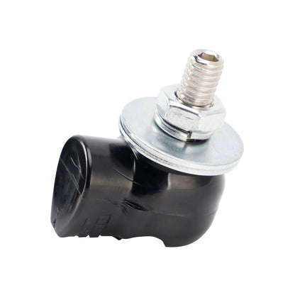 Bulloni per telaio targa con testa a teschio in plastica M6, ferramenta nera X2