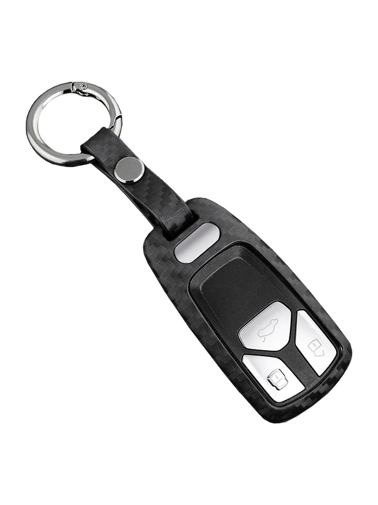 Custodia in pelle e silicone per chiave auto con fibbia per Audi