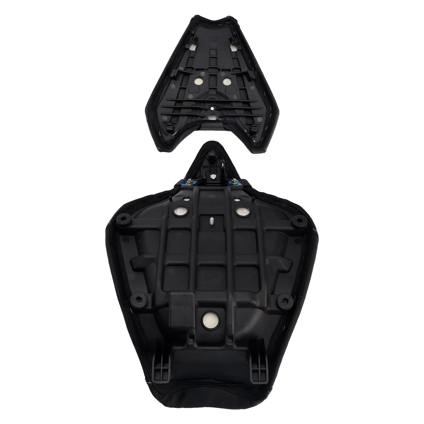Kit sella conducente e passeggero per Kawasaki Z1000 2014-2025 2024, cuscino posteriore nero