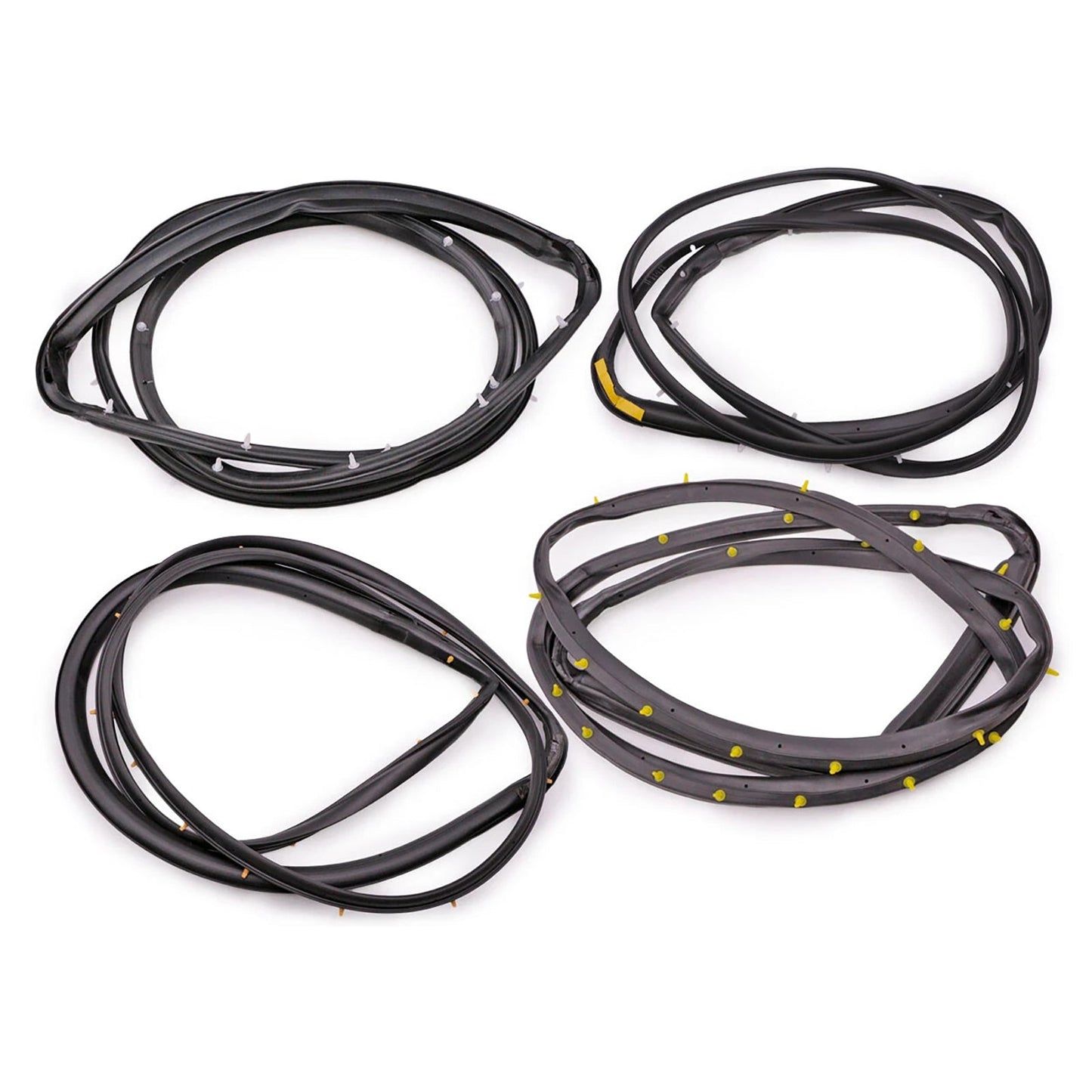 Guarnizione in gomma per porta anteriore e posteriore Nissan D22 Frontier 4 porte cabina doppia 1998-2005 4 pezzi 80831-2S400