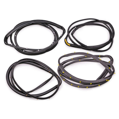 Guarnizione in gomma per porta anteriore e posteriore Nissan D22 Frontier 4 porte cabina doppia 1998-2005 4 pezzi 80831-2S400
