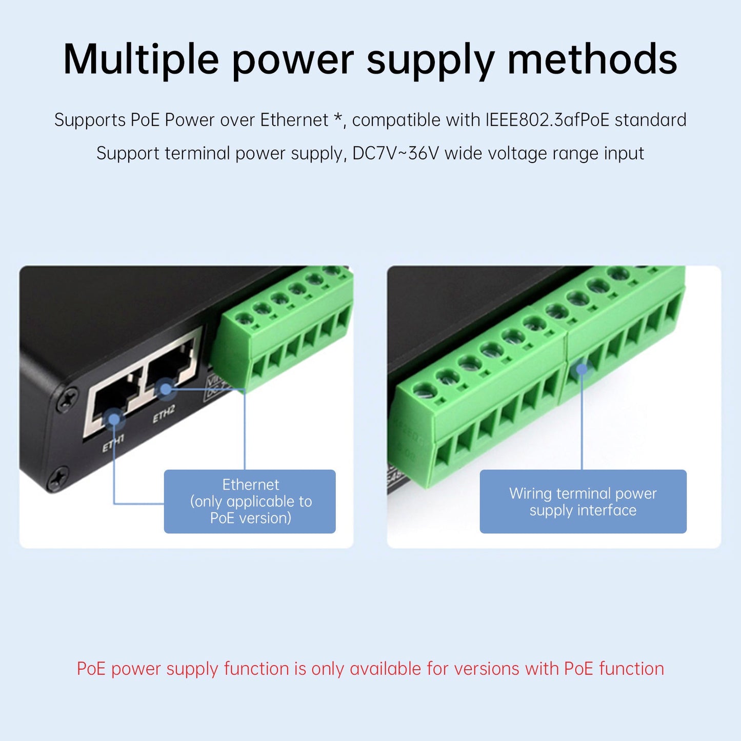 Modulo porta seriale industriale isolato Gateway Ethernet RS485 a RJ45 a otto vie