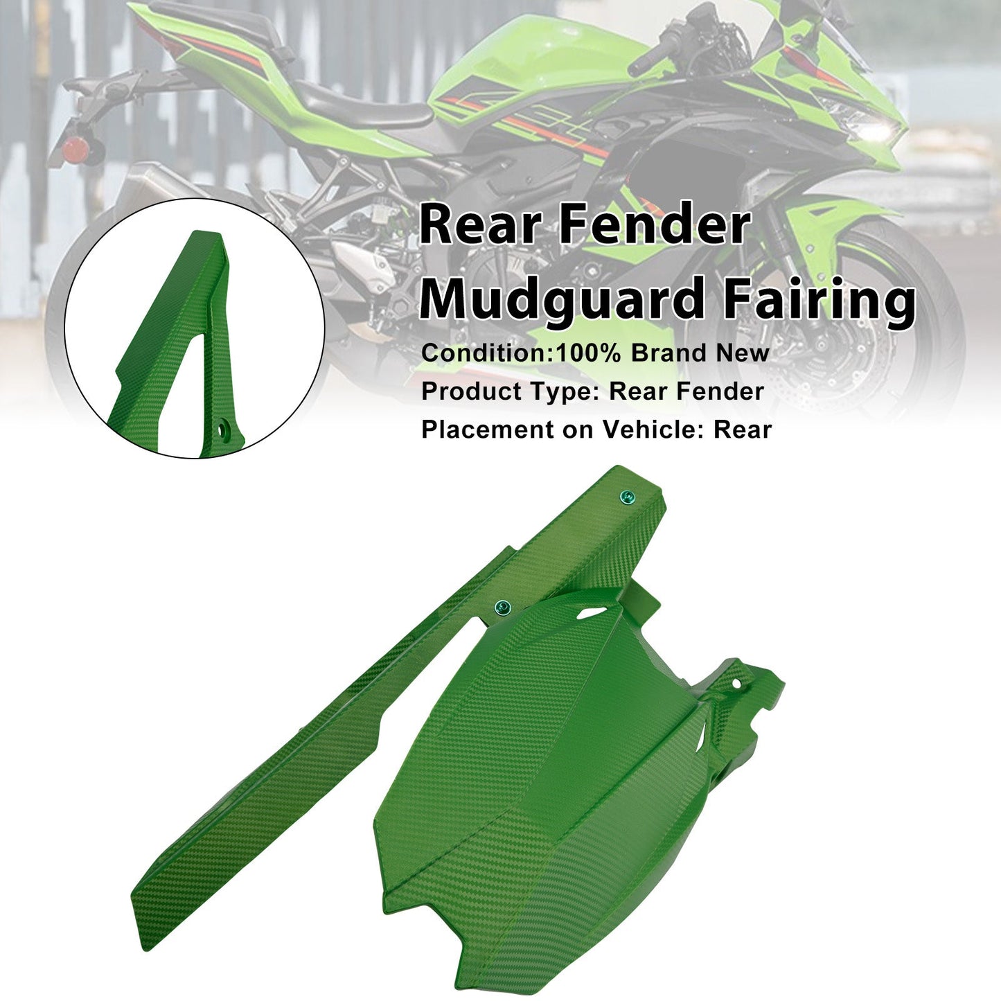 Carenatura parafango posteriore Kawasaki ZX-25R ZX-4R ZX-4RR 2020-2025