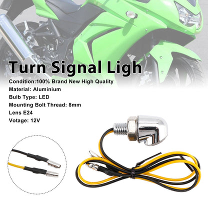 Indicatore di direzione a LED da 12 V, 8 mm, universale per moto Honda