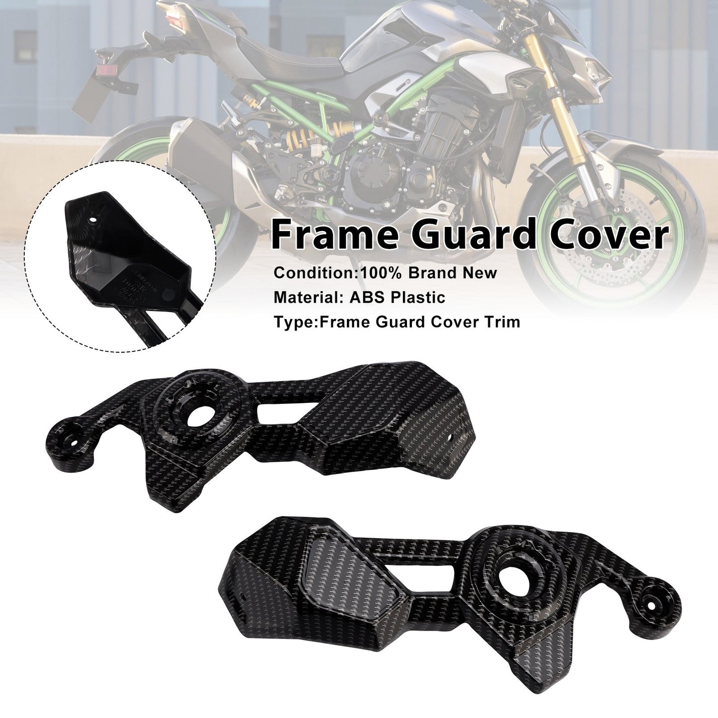 Carenatura di protezione del pannello di copertura laterale del telaio per Kawasaki Z900 2025-2026