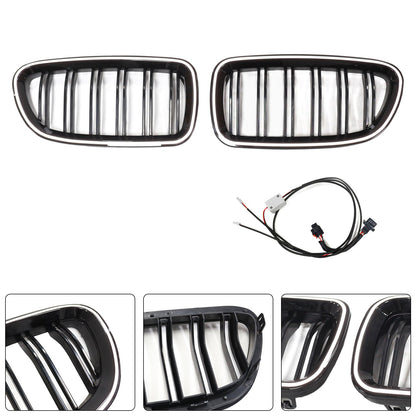 11.2009-02.2017 BMW Serie 5 F11 Touring Rene Paraurti Griglia Griglia Nero Lucido 51137203649 51137203203
