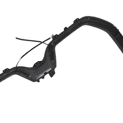 Cornice della griglia anteriore a doppio rene nera per paraurti, compatibile con BMW iX SUV 2022-2025 con LED.