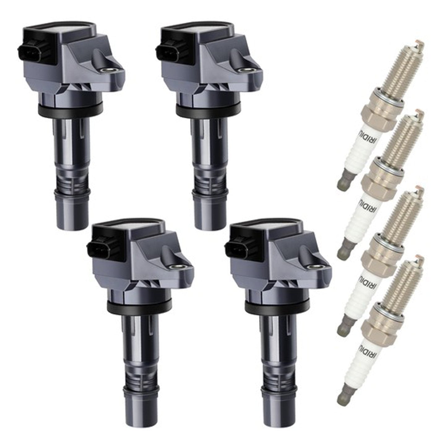 4x Bobina di accensione + 4x Candela UF672 per Acura ILX 2.0L Honda Civic HR-V 1.8L