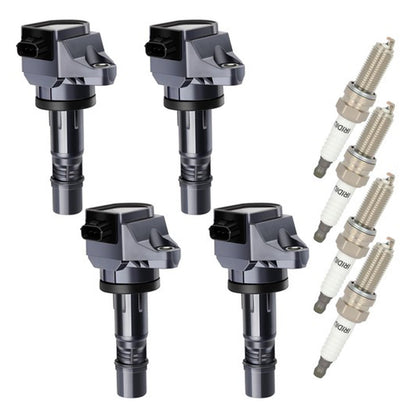 4x Bobina di accensione + 4x Candela UF672 per Acura ILX 2.0L Honda Civic HR-V 1.8L