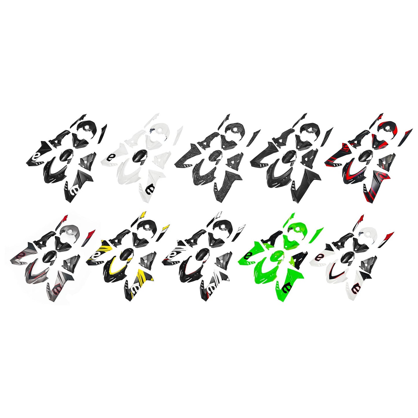 Kit carenatura in plastica ABS a iniezione per Aprilia RS457 2024-2025