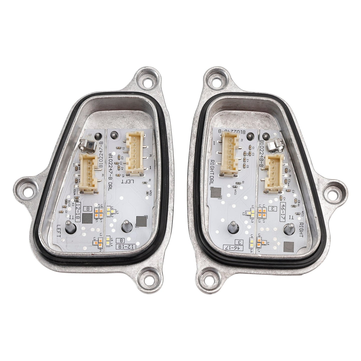 Modulo LED DRL per fari anteriori sinistro e destro 2 pezzi con dissipatore di calore 6F0941475/76 per SEAT