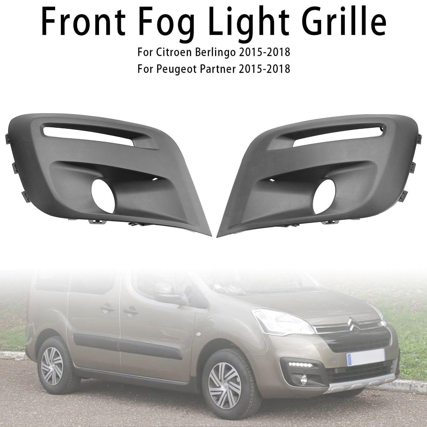 Griglia 2015-2018 del fendinebbia del paraurti anteriore di Citroen Berlingo 1513564680 9810965777