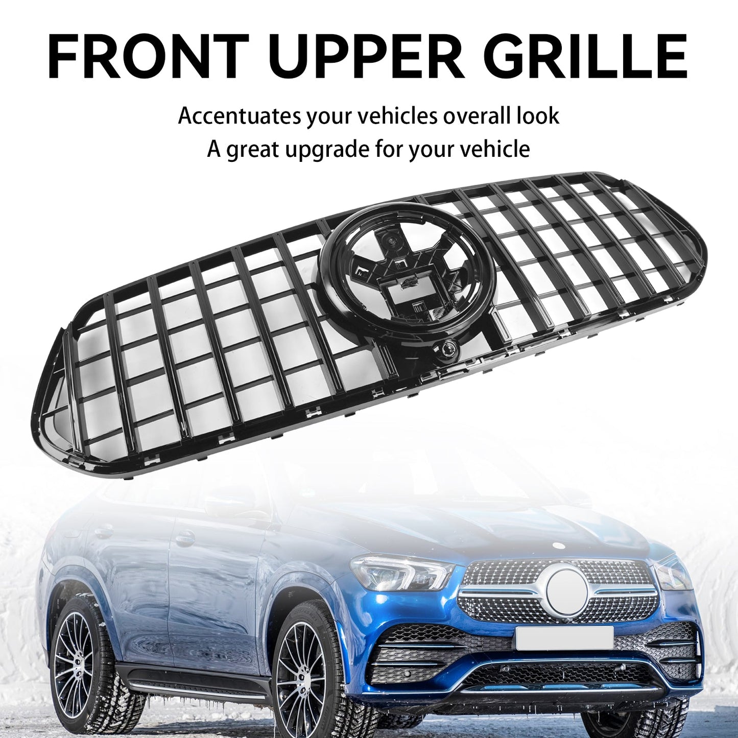 Griglia anteriore nera lucida per Mercedes Benz Gle W167 C167 V167 2020-2023