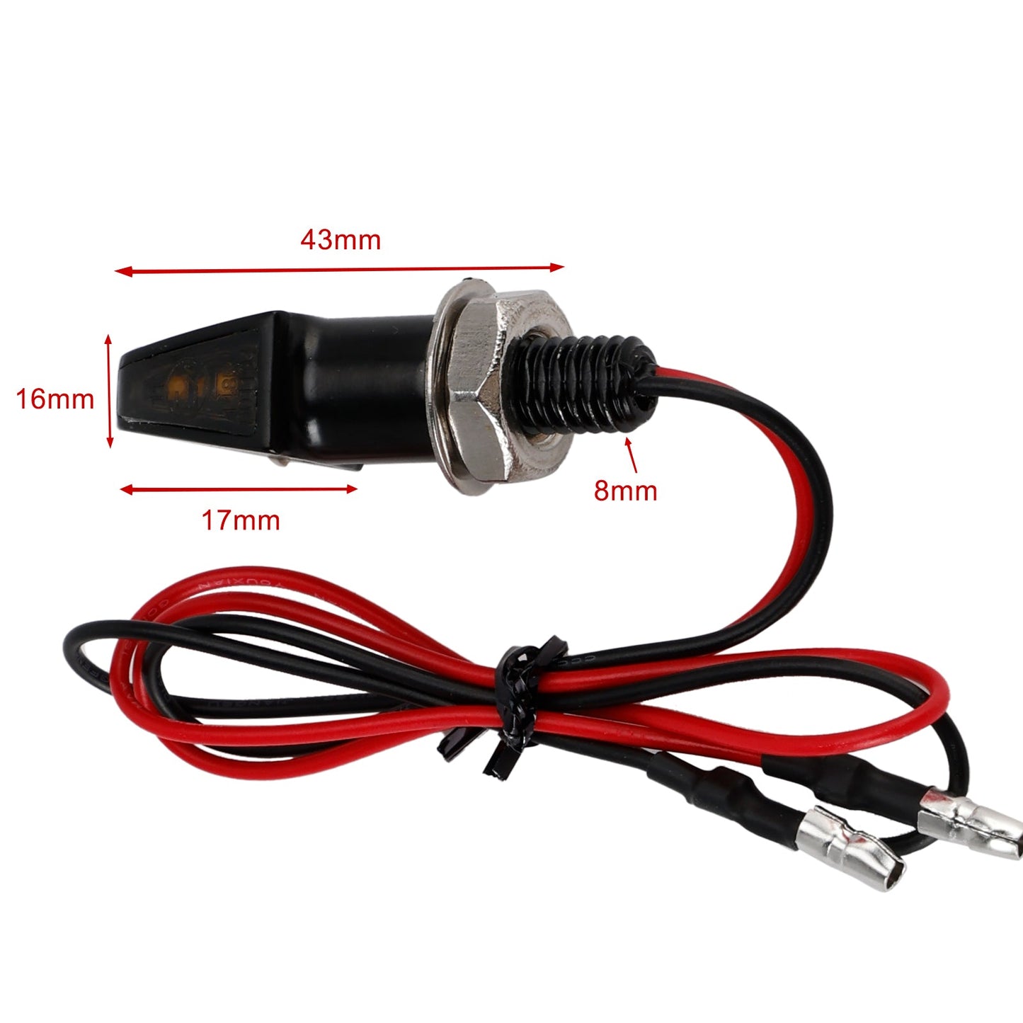 Indicatore di direzione a LED da 12 V, 8 mm, universale per moto Yamaha