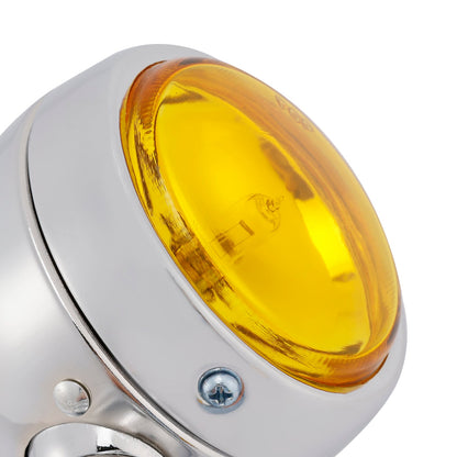 Faro fendinebbia cromato personalizzato per moto #D20 per Bobber Chopper da corsa