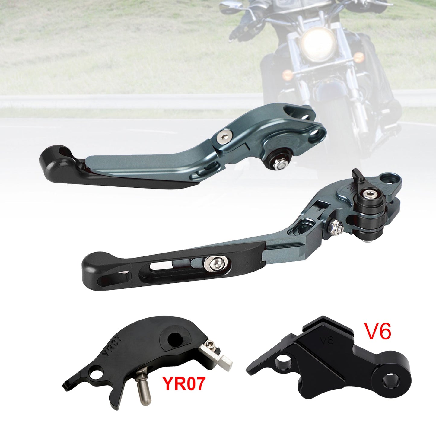 Leva freno frizione regolabile adatta per YAMAHA XSR900 XSR900GP MT-09 2024-2025