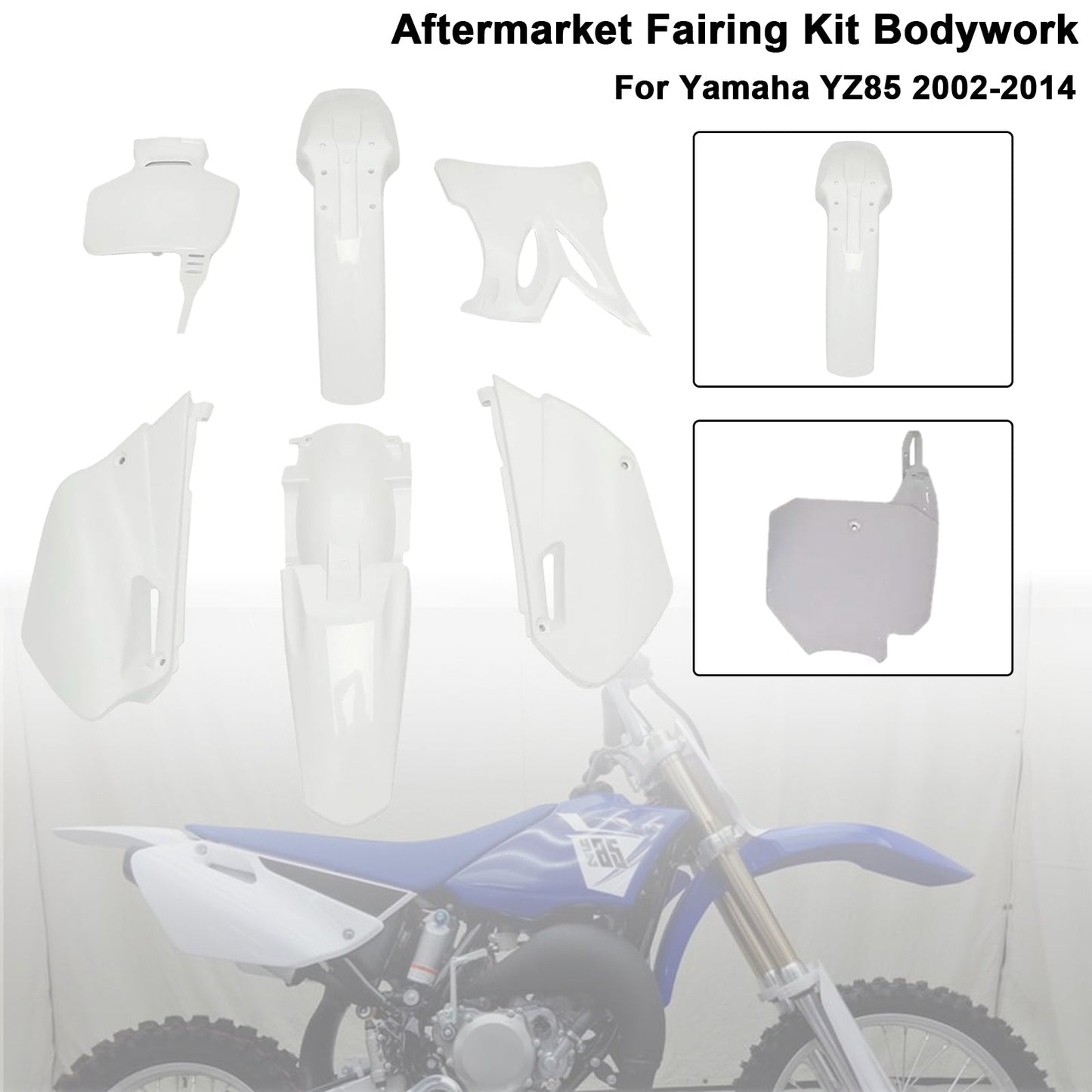 Kit di carenatura in plastica per parafango per Yamaha YZ85 2002-2014