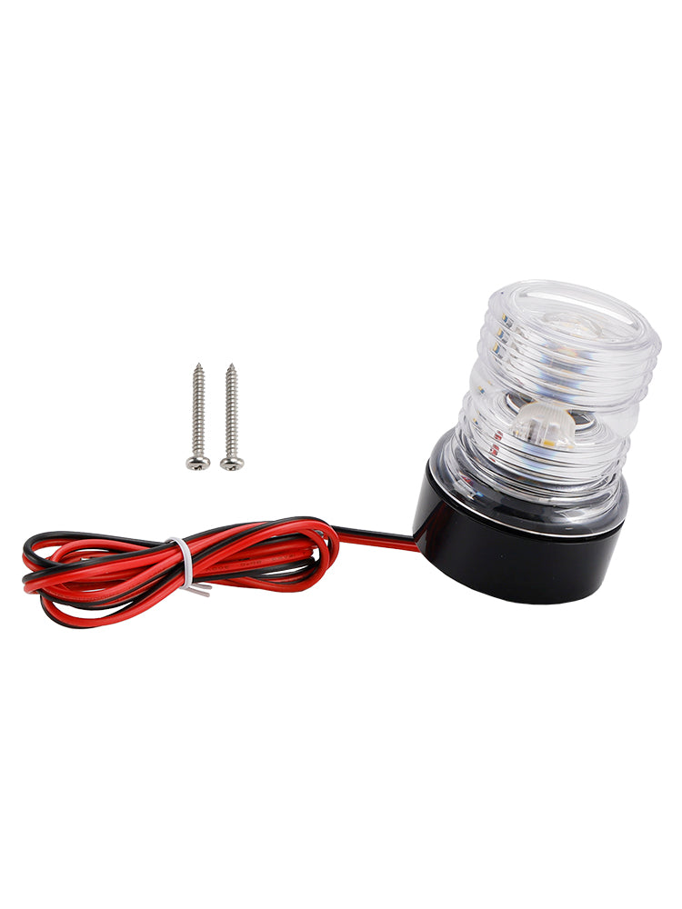 Luce di segnalazione di navigazione a LED da 2,7 W, per ancora, imbarcazione, lampada rotonda, barca, yacht, IP66