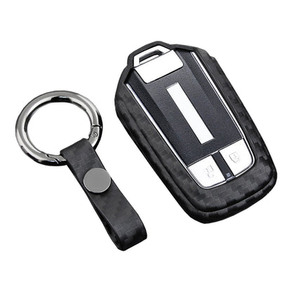 Custodia in pelle e silicone per chiave auto con fibbia per Isuzu