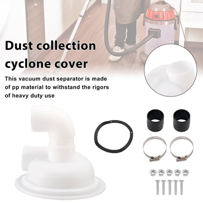 Coperchio separatore ciclonico per polvere Accessorio per aspirapolvere per truciolato Aspirapolvere per gesso Separatore di polvere Accessorio per aspirapolvere