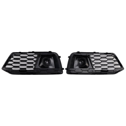 2018-2022 Adatto ad Audi Q5 2PCS Copertura paraurti anteriore Griglia Griglia Inserto cornice con ACC