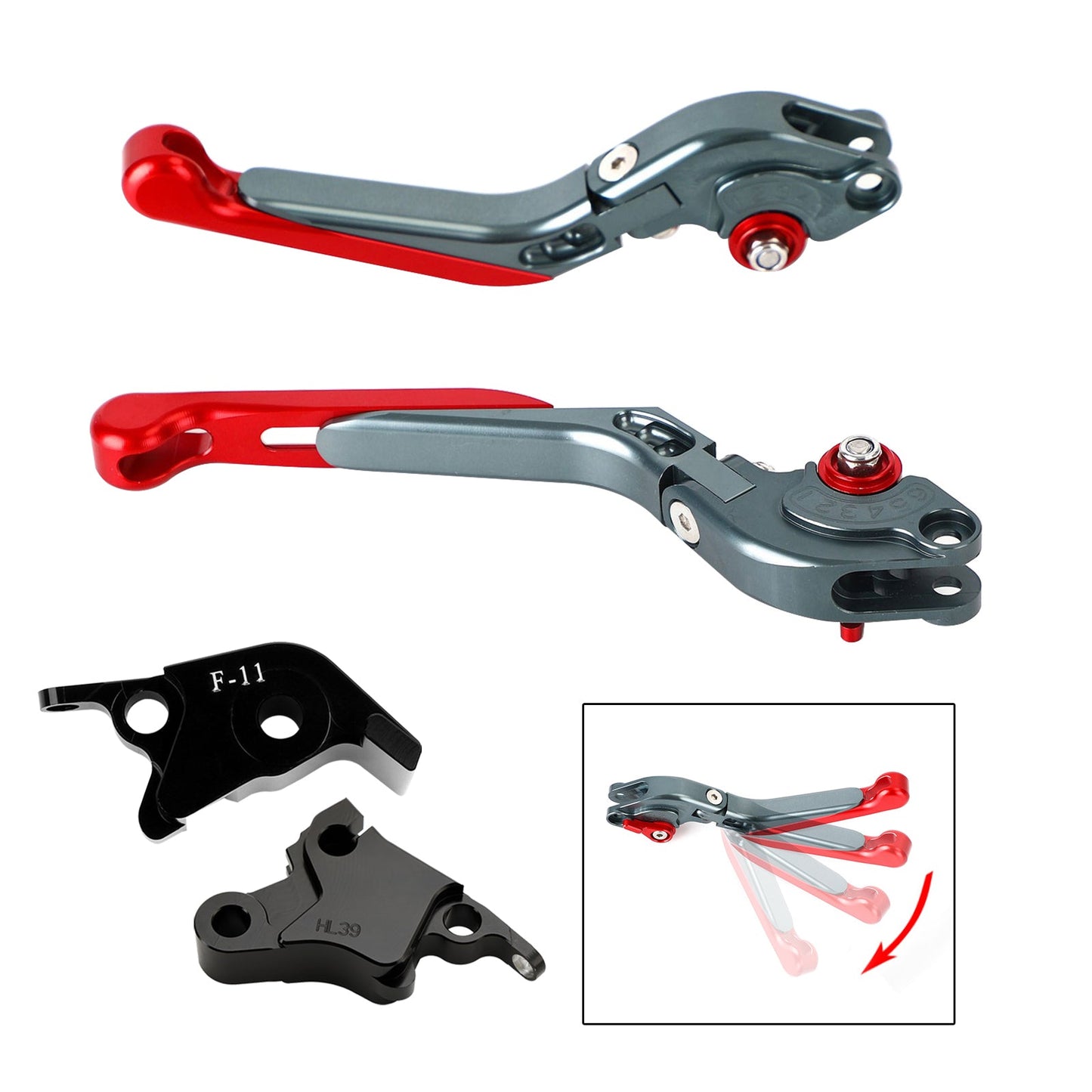 Leva freno frizione regolabile adatta per CFMOTO 700CL-X Sport 2021-2024