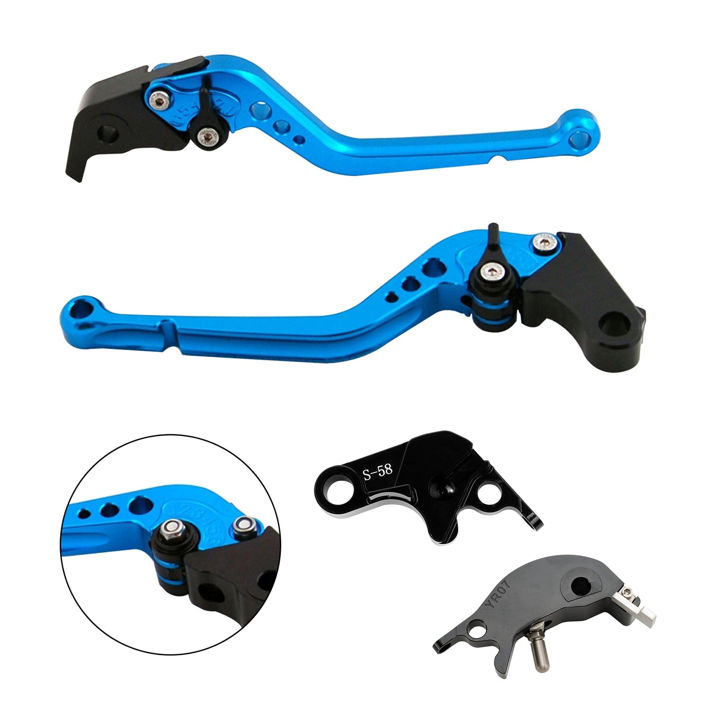 Leva frizione freno lunga adatta per YAMAHA YZF R7 MT-10/SP FZ-10/SP 2022-23