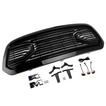 Griglia paraurti anteriore stile Big Horn Dodge Ram 1500 2013-2018 nera
