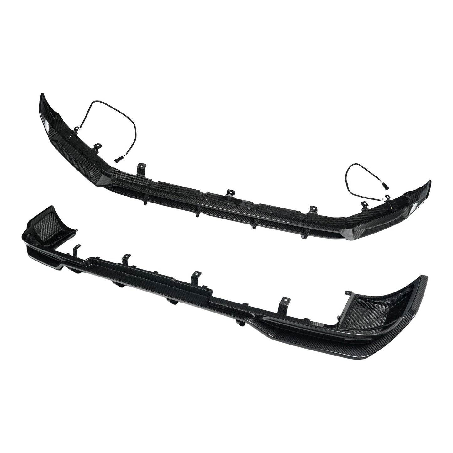 Diffusore anteriore e posteriore in fibra di carbonio a secco per paraurti, compatibile con Mercedes Classe G W465 2025+