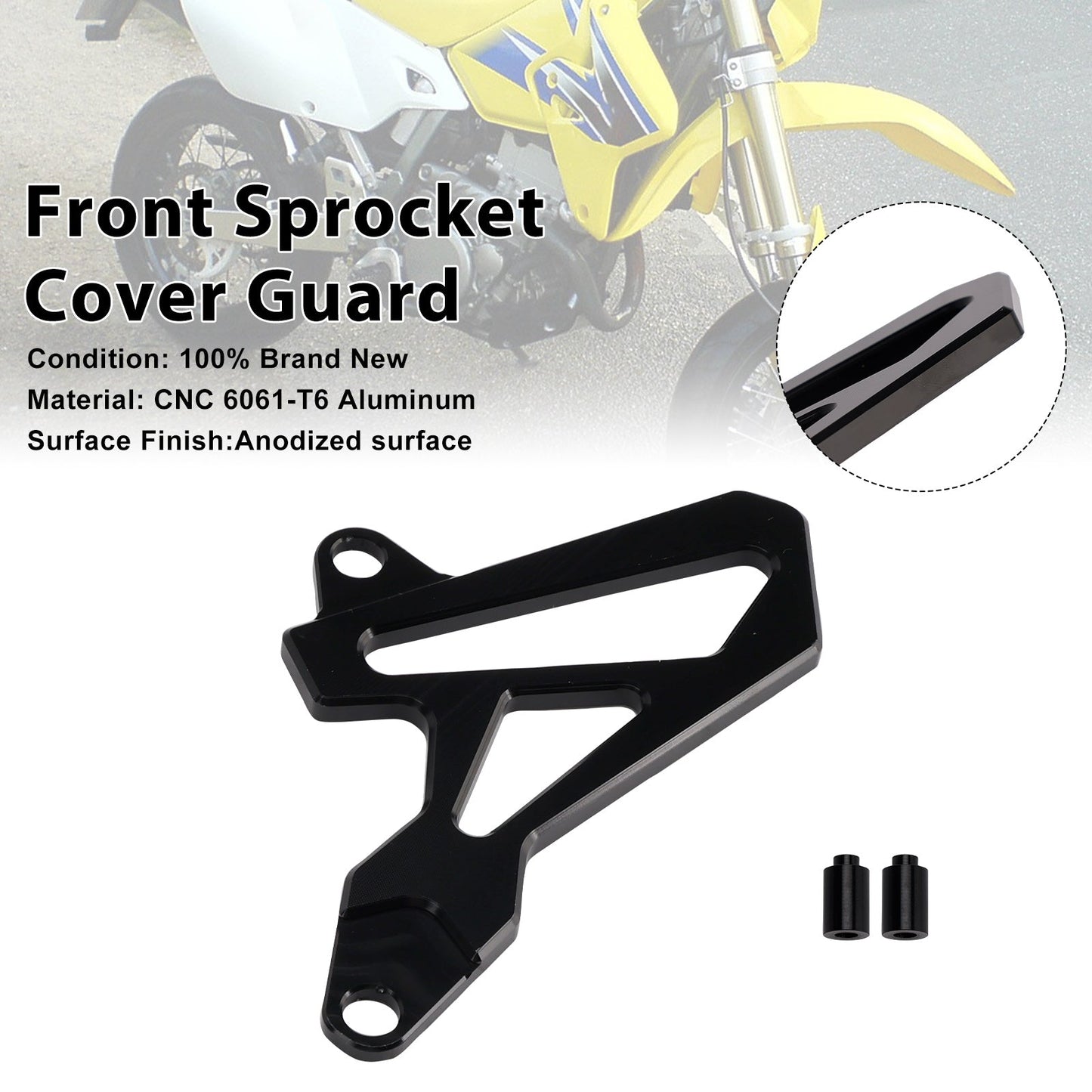 Protezione coperchio pignone anteriore per Suzuki DR-Z400SM 2000-2024 DRZ400/S/E