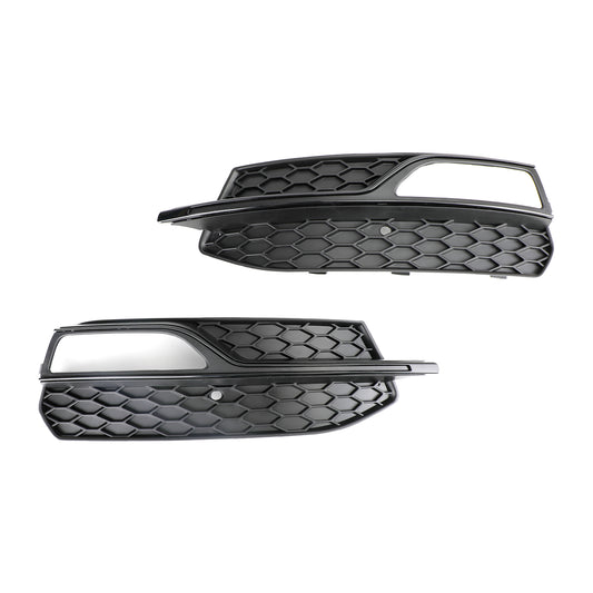 Lower Bumper Fog Light Cover Grill Grille Per AUDI A3 S3 S-Line 2013-2016