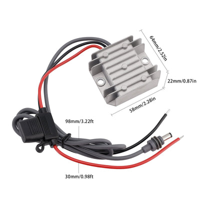 Mini alimentatore da 12V/24V a 30V 3,5A 105W con conversione boost e fusibile
