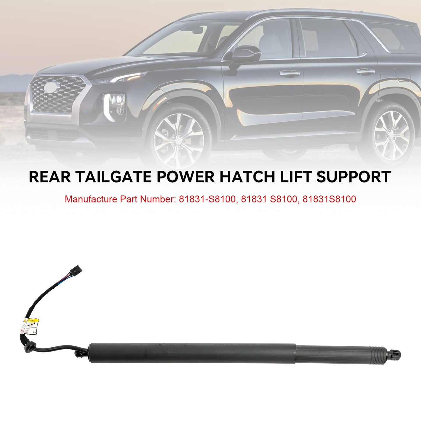 2020-2022 Hyundai Palisade Destra Unità di azionamento Assy Power Tail Portellone 81841S8100