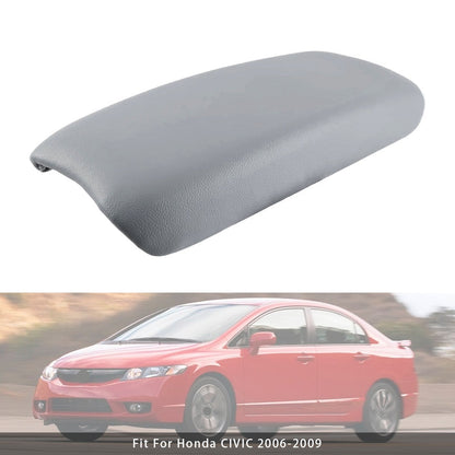 Coperchio della console centrale del bracciolo in pelle grigia per Honda CIVIC 2006-2009