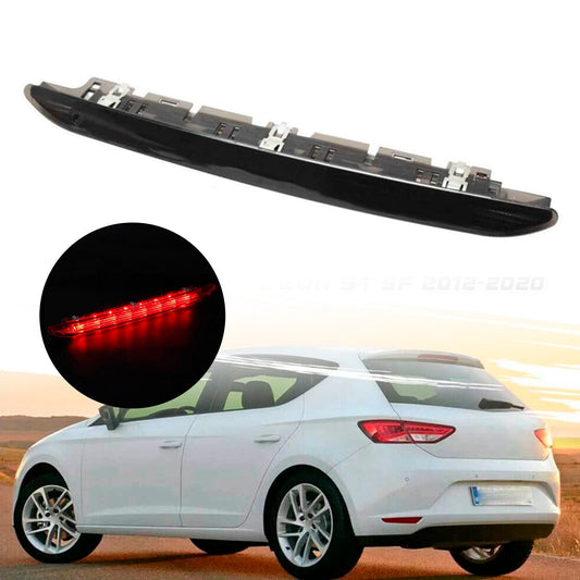 Luce freno posteriore a LED con terza luce di stop, lente nera, per Seat Leon 5F 2011-2016