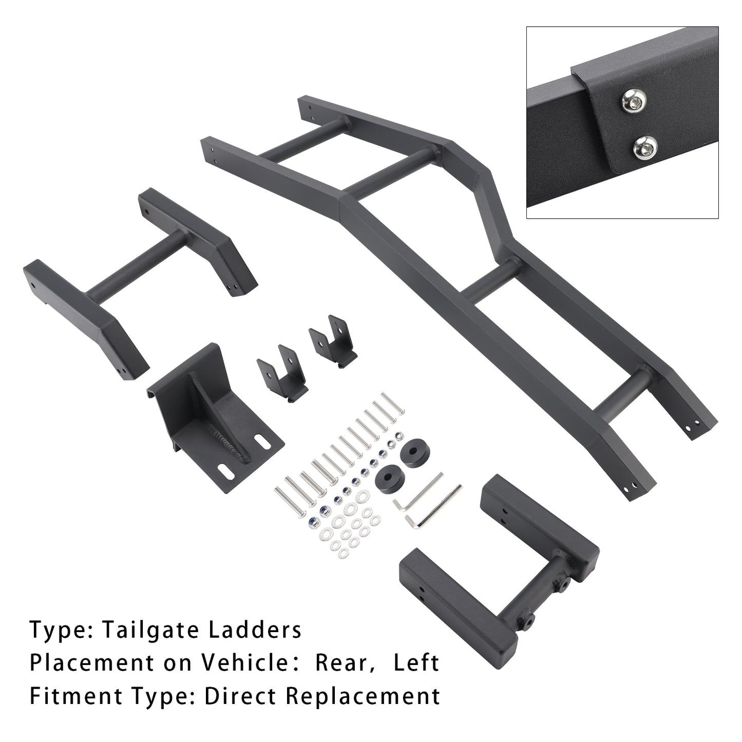 Kit scala per portellone posteriore lato sinistro per Toyota FJ Cruiser 2007-2021