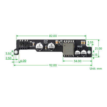 Scheda di espansione di alimentazione NVIDIA Jetson Orin Nano/NX Ethernet POE 802.3af/at