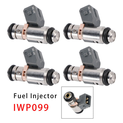 4 iniettori di carburante per Renault Clio Kangoo Thalia Twingo I 1.2 16V IWP099