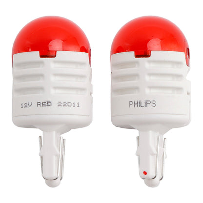 Luce auto LED rossa Ultinon Pro3000 W21/5W 11066 U30R per PHILIPS
