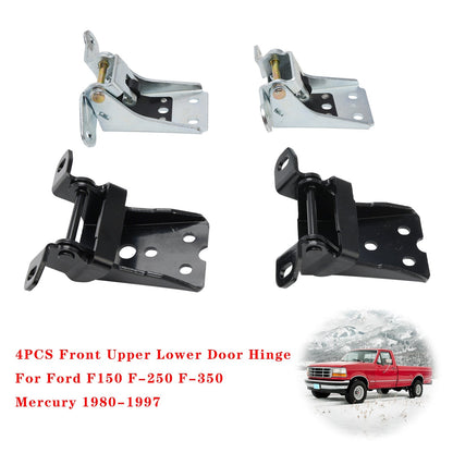 Cerniera per porta superiore e inferiore per camion Ford F350 1980-1997 4 pezzi Cerniera per porta anteriore superiore inferiore 925-066