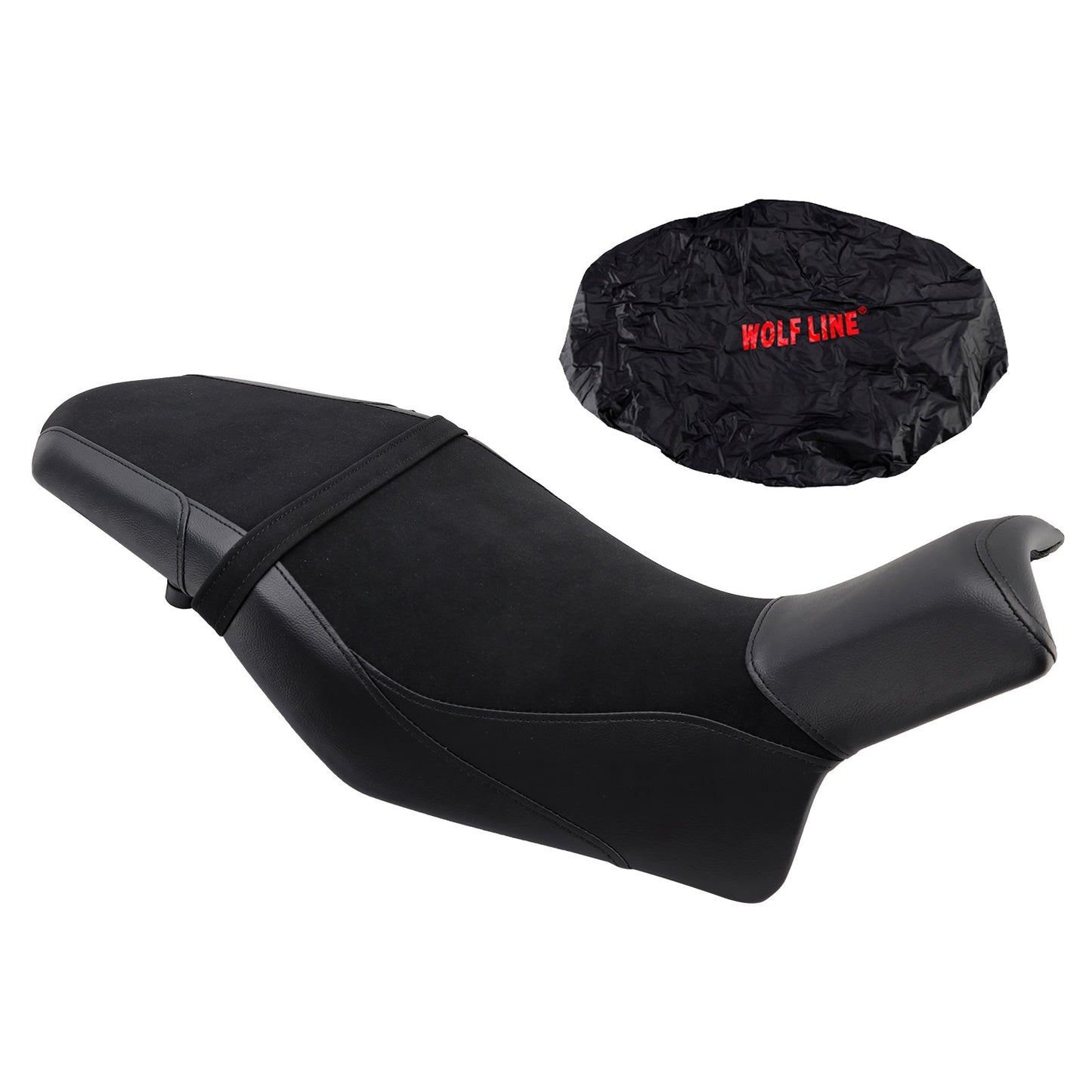 Sella passeggero completa per Suzuki Katana 2019-2024 +20 mm, nera